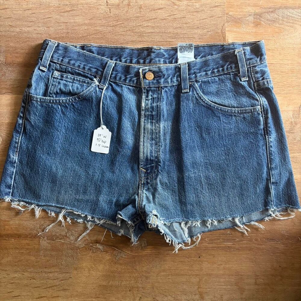 Levi's High Waist Cutoff Micro Mini Shorts